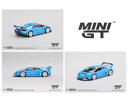 ミニカー MINI GT 1/64 LAMBORGHINI HURACAN GRAVITY Mini GT 1:64 LB☆WORKS Lamborghini Huracán GT GRAVITY – Blue